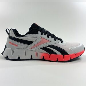 Reebok Zig Vector White Black Red Mens 12 Shoes Athletic Running Low FFC0096069